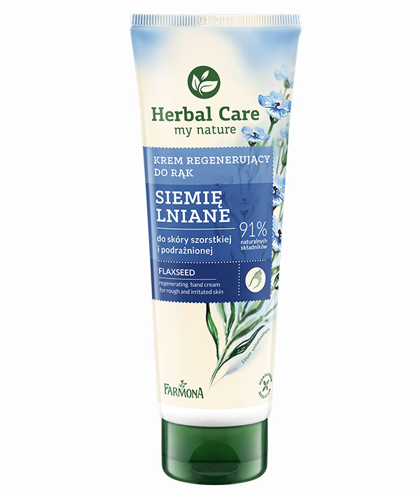 Herbal Care Regenerating Cream for Cracked Heels Linseed 100ml