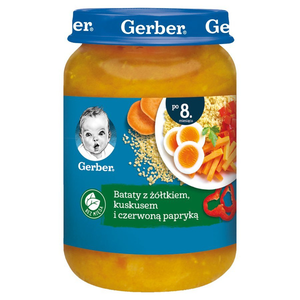 Gerber Sweet Potatoes with Couscous Yolk and Red Pepper for Infants after 8th Month 190g