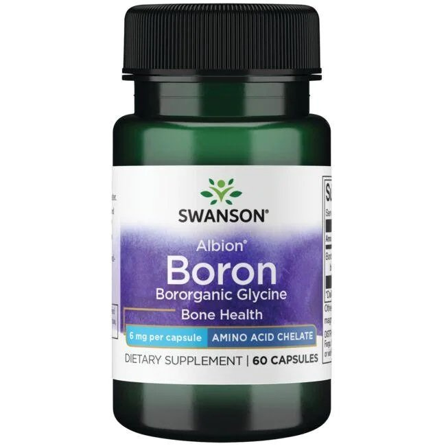 Swanson Albion Boron Glycine 6mg 60 Capsules