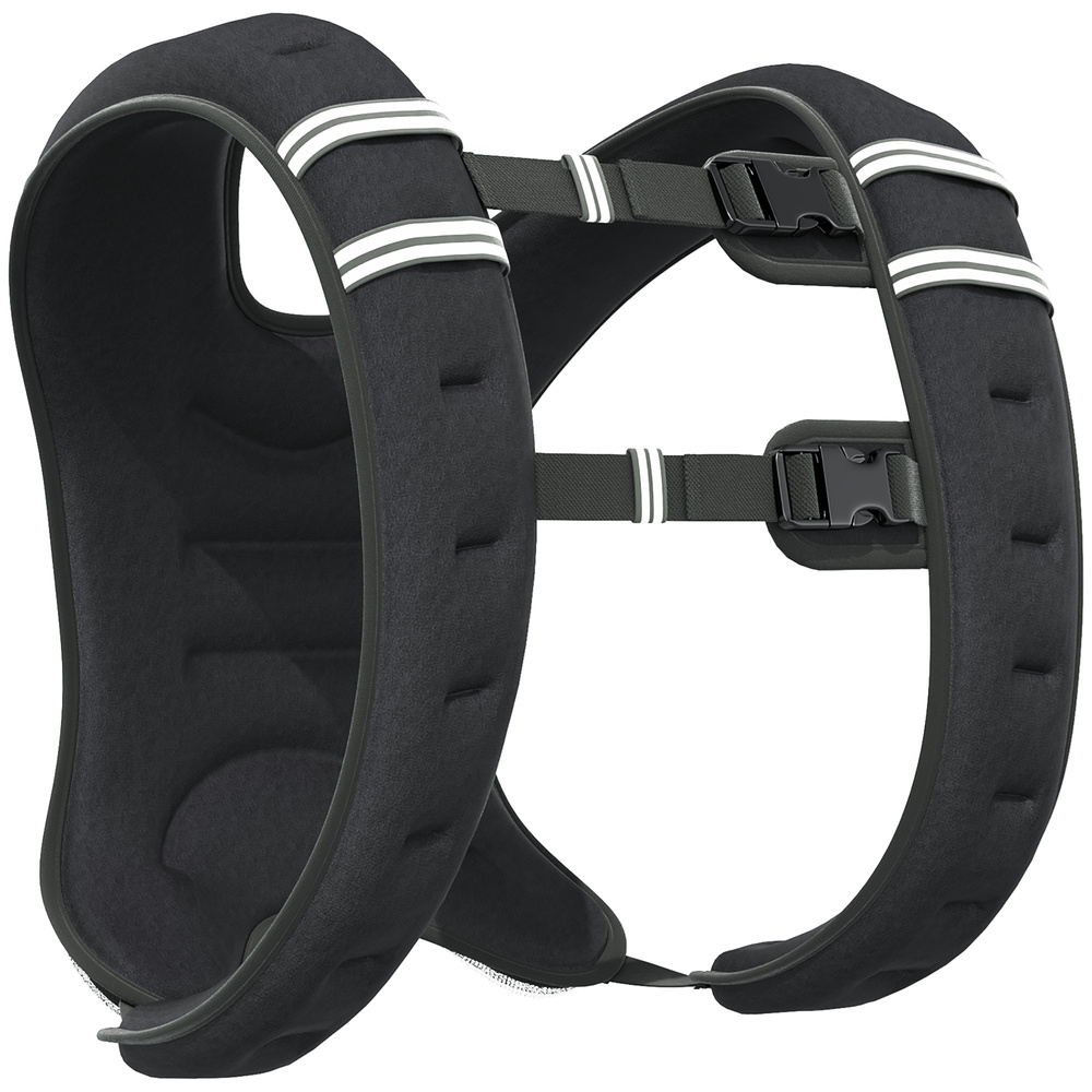 HOMCOM 5KG Weighted Vest, Running Weight Vest with Adjustable Strap, Convenient Pocket and Reflective Strips for Men and Women