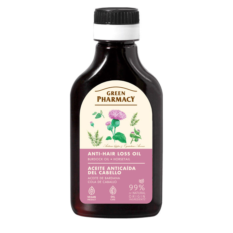 Green Pharmacy Burdock Oil with Horsetail against Hair Loss 100ml