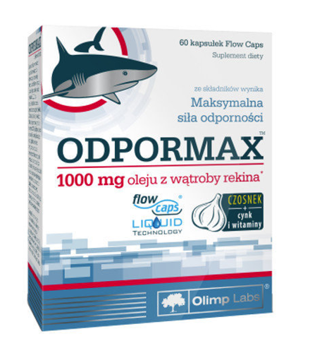Olimp Odpormax Shark Liver Oil + Vitamins A, D, E + Zinc 60 Capsules