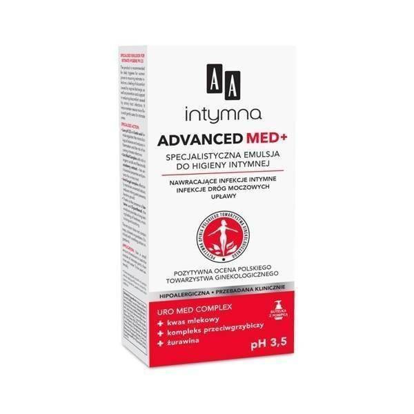 AA Intymna Med Advanced pH 3,5  Specjalistyczna Emulsja do Higieny Intymnej 300ml