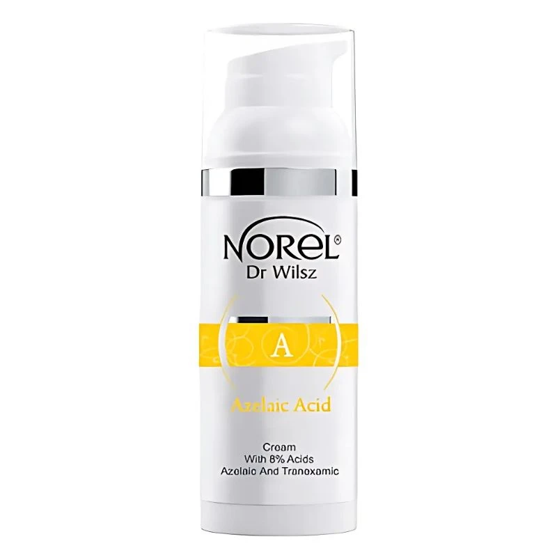 Norel Azelaic Acid Cream With 8% Azelaic and Tranexamic Acids dla Skóry z Trądzikiem Różowatym i Przebarwieniami 50ml