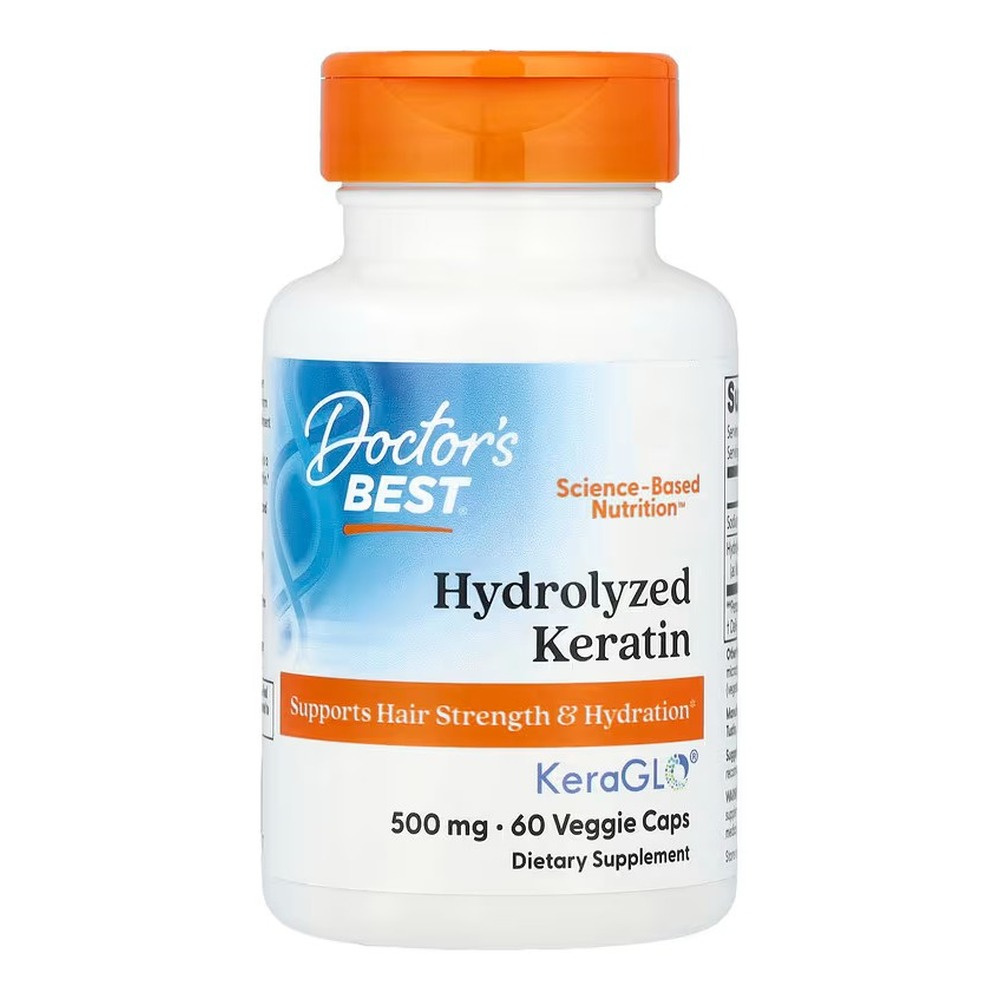 Doctor's Best Hydrolyzed Keratin, 500mg Capsules 60 vcaps