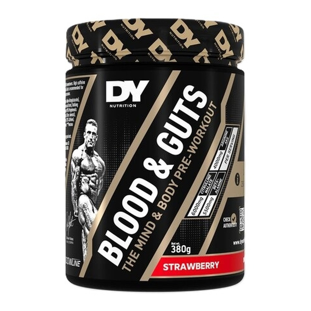 Dorian Yates Blood and Guts Suplement przedtreningowy, Truskawka 380g