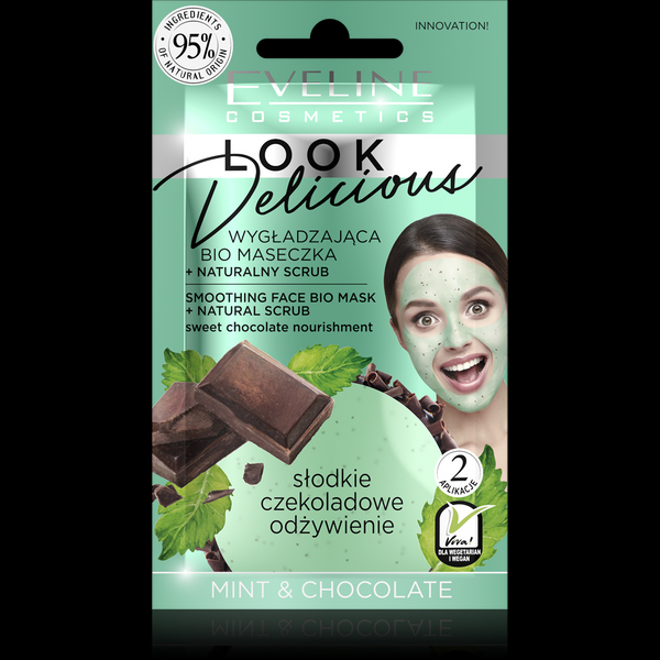 Eveline Look Delicious Smoothing Face Bio Mask with Mint and Chocolate 10ml
