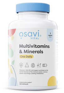 Osavi Multivitamins & Minerals One Daily for Health and Vitality 120 Capsules