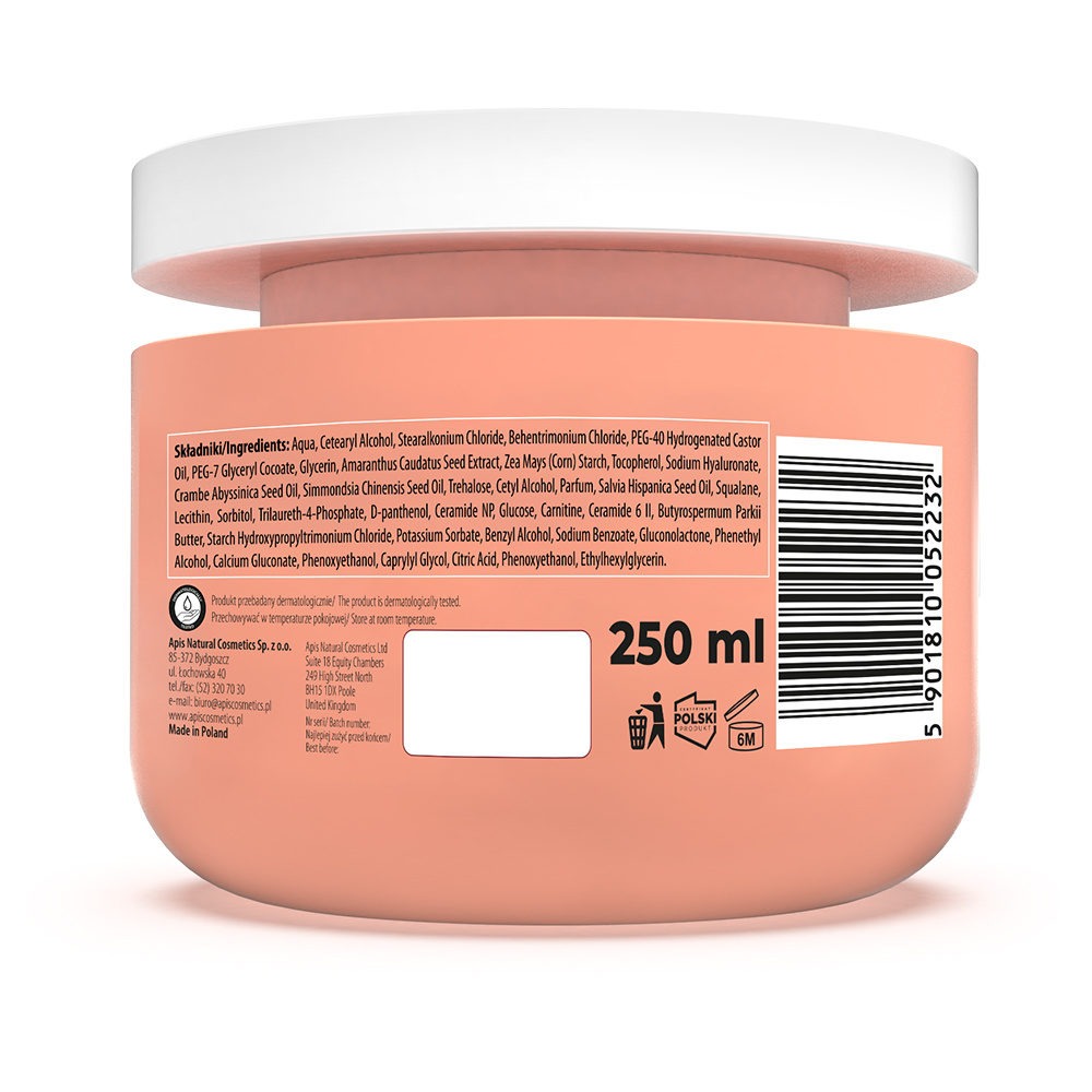 Apis Pick'N'Mix Strongly Regenerating Ceramide Mask for Dry and Brittle Hair 250ml