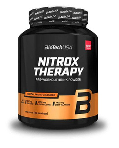 BioTechUSA Nitrox Therapy Pre-Workout Supplement for Energy and Muscle Function 680g