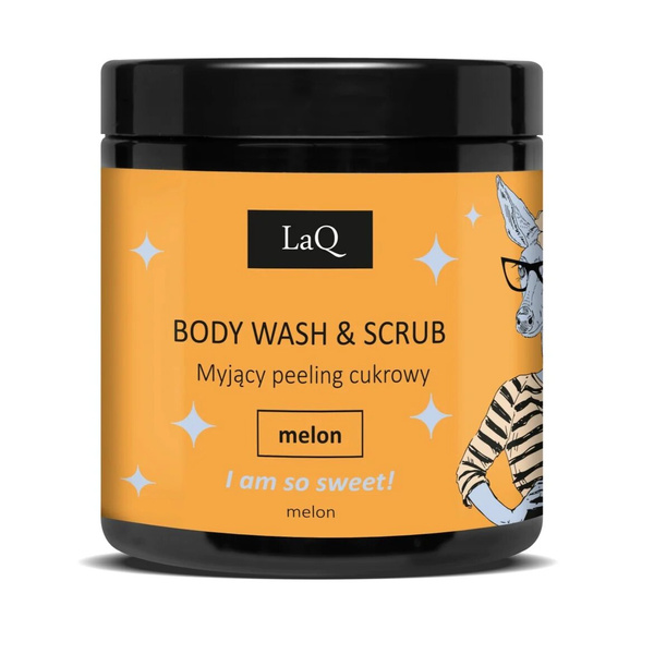 LaQ Natural Washing Body Scrub with Melon Scent 200g