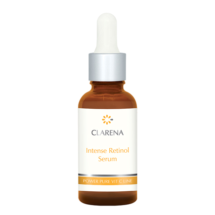 Clarena Power Pure Vit C Line Intense Retinol & Hyaluronic Acid Intensywne Serum z Retinolem dla Skóry z Przebarwieniami 30ml