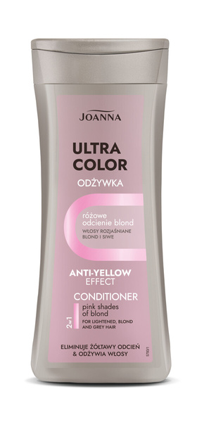 Joanna Ultra Colour Odżywka do Włosów Różowe Odcienie Blond 200g