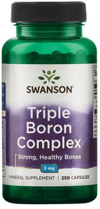 Swanson Triple Boron Complex 3mg Wsparcie Mocnych Kości 250 Kapsułek