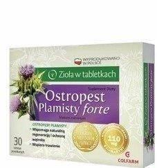 Colfarm Ostropest Plamisty Forte Ochrona Regeneracja Wątroby Wspiera Trawienie 30tabl.