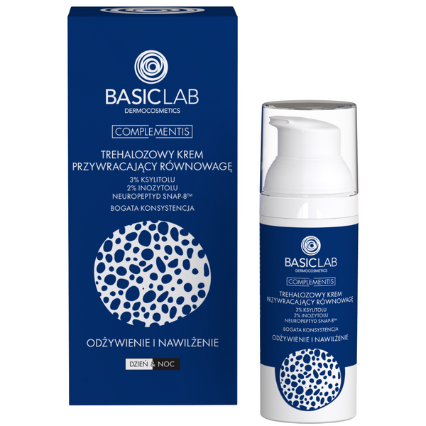 BasicLab Trehalose Rich Balancing Cream - Best Moisturizing Cream for Dry Skin, 50ml