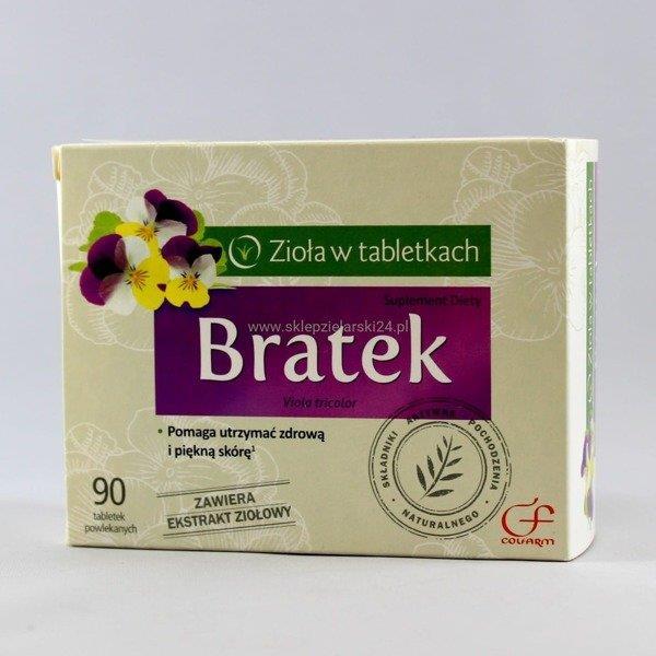 Colfarm Bratek Zioła 90tabl. Zdrowa Piękna Skóra Produkt Naturalny