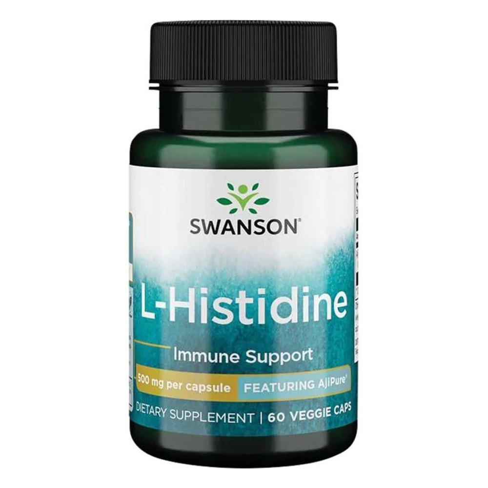 Swanson AjiPure L-Histidine 500mg 60 Capsules