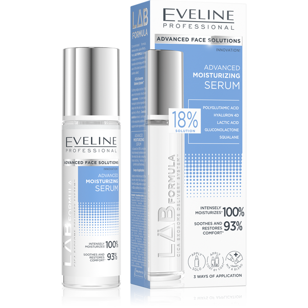 Eveline Lab Formula Advanced Moisturizing Serum for Dry and Dehydrated Skin Day and Night 30ml