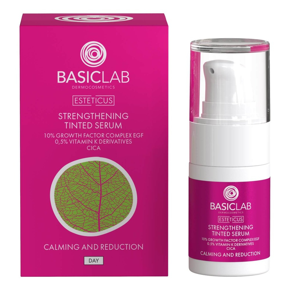 BasicLab Strengthening Toning Serum For Capillary Prone And Sensitive Skin 15ml