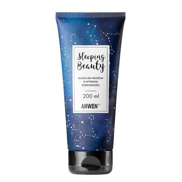 Anwen Zestaw Wzmacniająca Maska do Włosów o Wysokiej Porowatości + Fioletowy Czepek