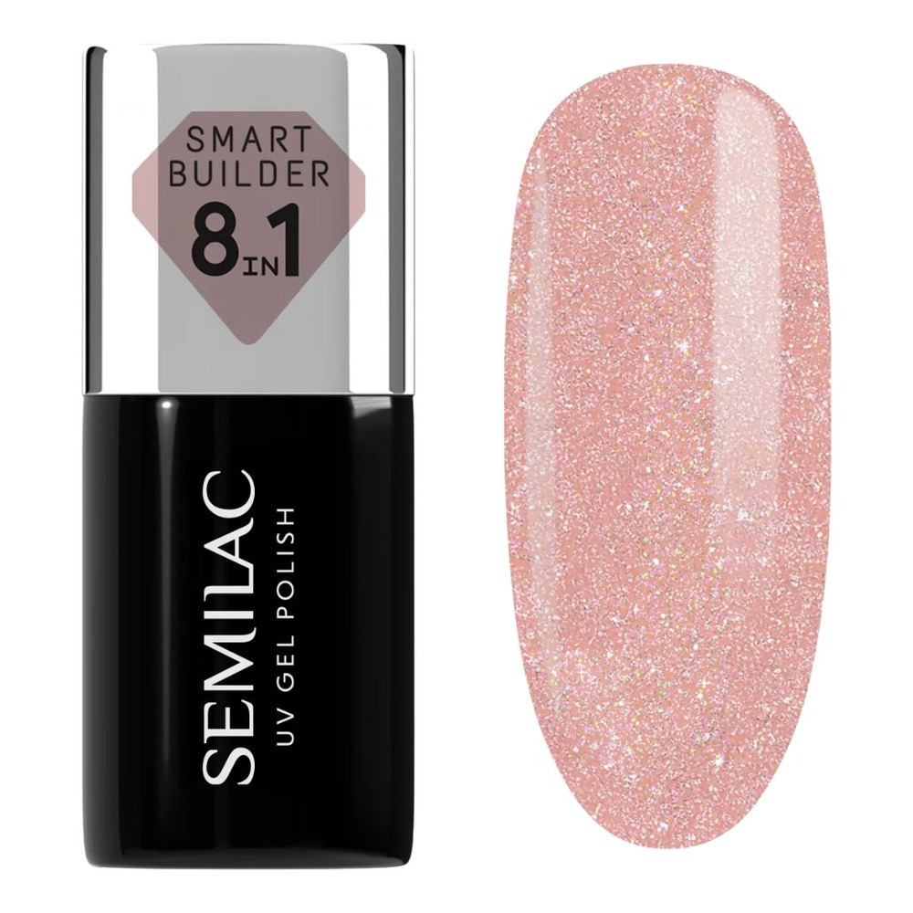 Semilac Smart Builder 8in1 Żel Budujący 804 Glitter Soft Beige 7ml