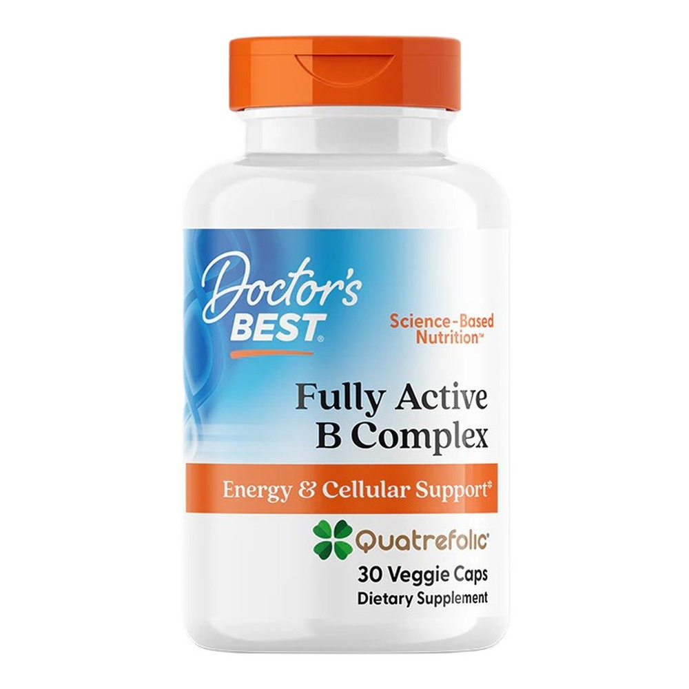 Doctor's Best Fully Active B-Complex with Quatrefolic 30 Vcapsules