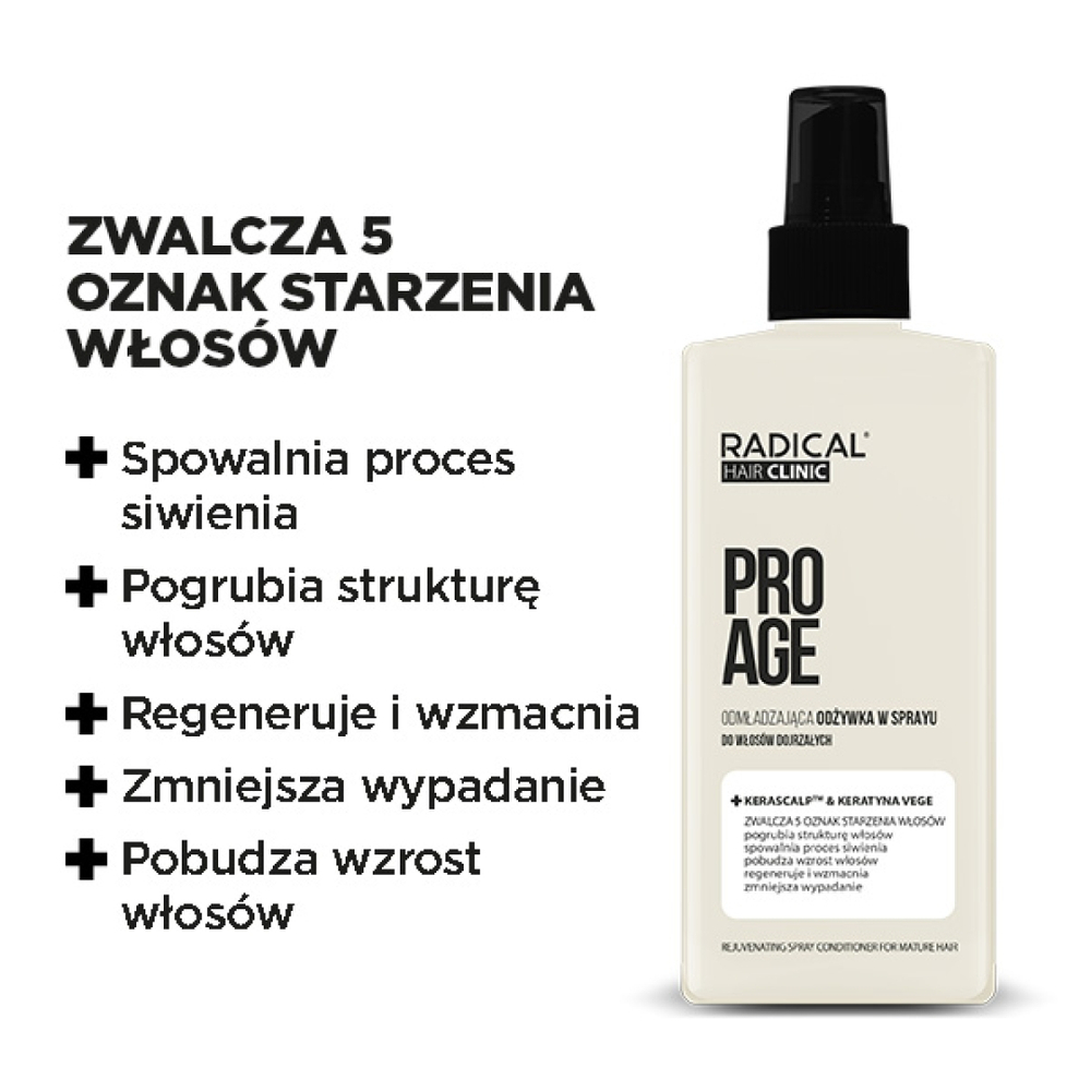 Farmona Radical Hair Clinic Pro Age Rejuvenating Spray Conditioner for Mature Hair 200ml