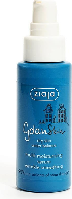 Ziaja Gdanskin Multi-Moisturizing Serum Booster Anti-aging Smooths Wrinkles 50ml