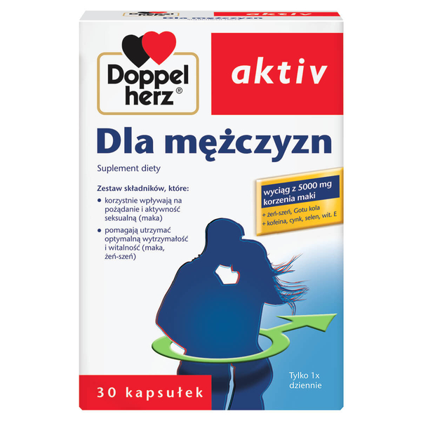 Doppelherz Aktiv for Men Supports Vitality 30 Capsules