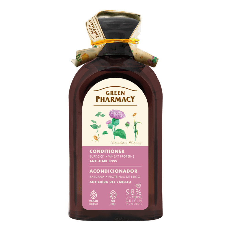 Green Pharmacy Odżywka do Włosów Osłabionych Łopian i Białka Pszenicy 300ml