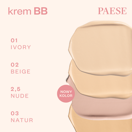 Paese BB Krem z Kwasem Hialuronowym Nr 2.5 Nude 30ml