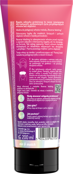 OnlyBio Reverse Washing Rich Protein Conditioner for Dull Hair Without Volume 200ml