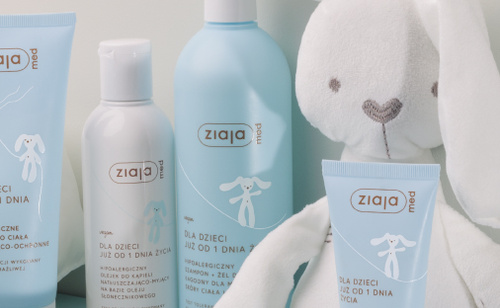 Ziaja Med Baby & Kids Hipoalergiczne Mleczko Nawilżająco-Ochronne do Ciała dla Niemowląt od 1 Dnia Życia 200ml