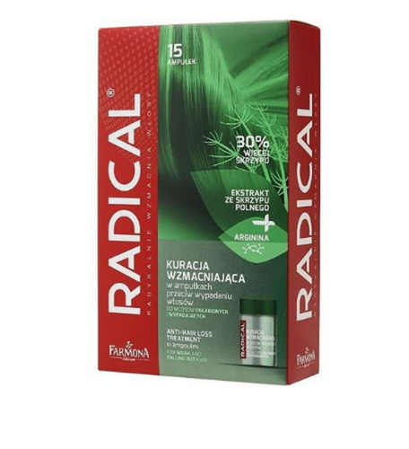 Farmona Radical Kuracja Wzmacniająca W Ampułkach Przeciw Wypadaniu Włosów 15x5ml