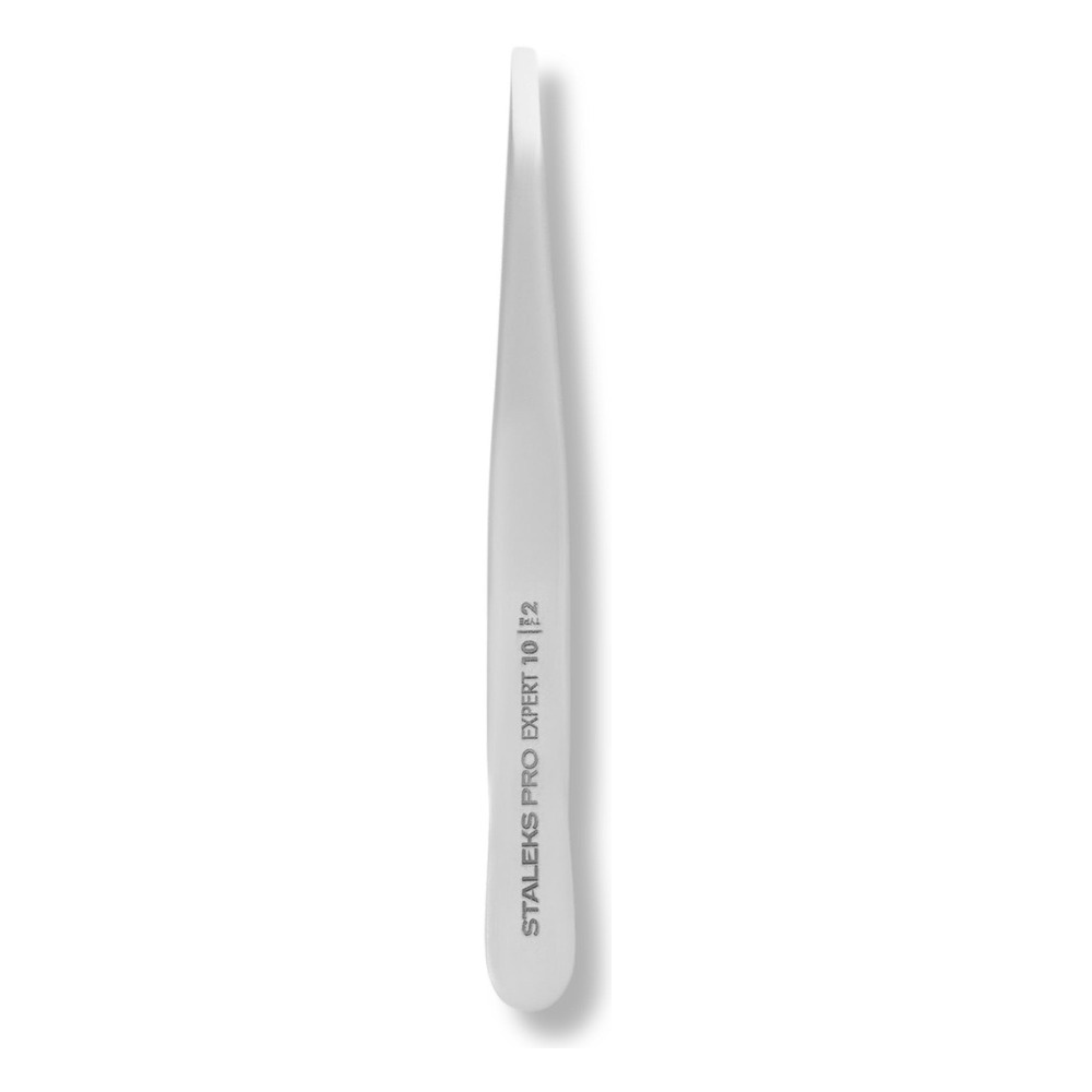 Staleks Pro Expert 10 Type 2 Eyebrow Tweezers Narrow Straight Edges 1pc
