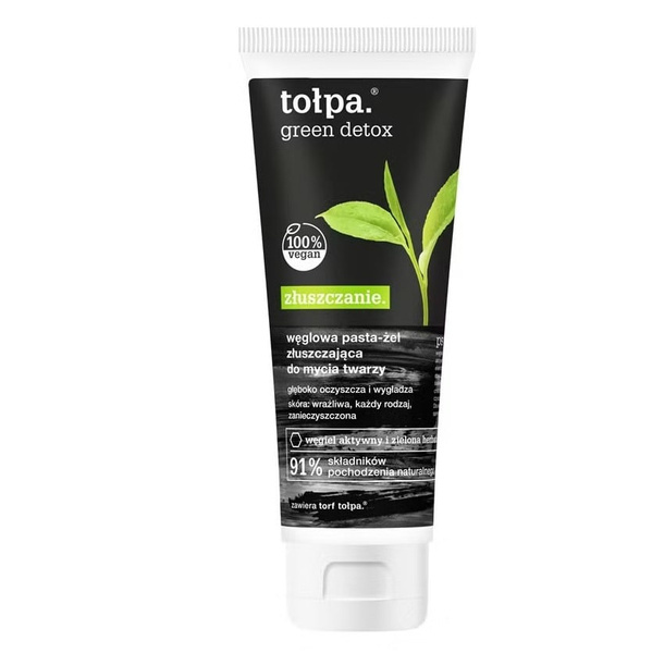 Tolpa Green Detox Charcoal Paste Exfoliating Gel Face Wash 125ml
