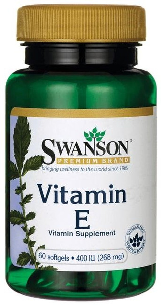 Swanson Vitamin E 400 IU 60 Kapsułek