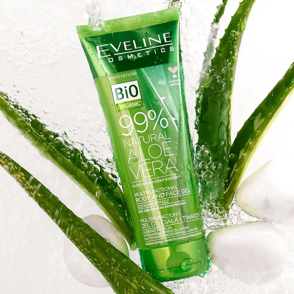 Eveline Aloe Vera Multifunctional Body and Face Aloe Gel 99%  250ml