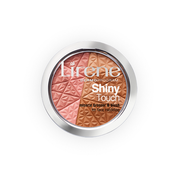 Lirene Shiny Touch Mineralny Bronzer z Różem Modelujący Owal Twarzy  9g