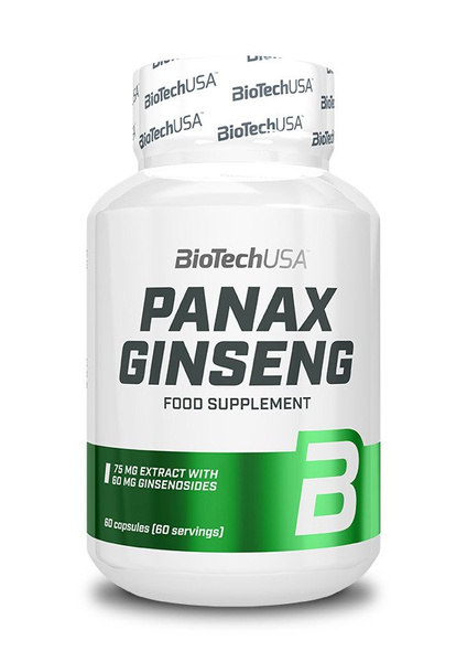 BioTechUSA Panax Ginseng Korean Ginseng Extract For Energy and Vitality 60 Capsules