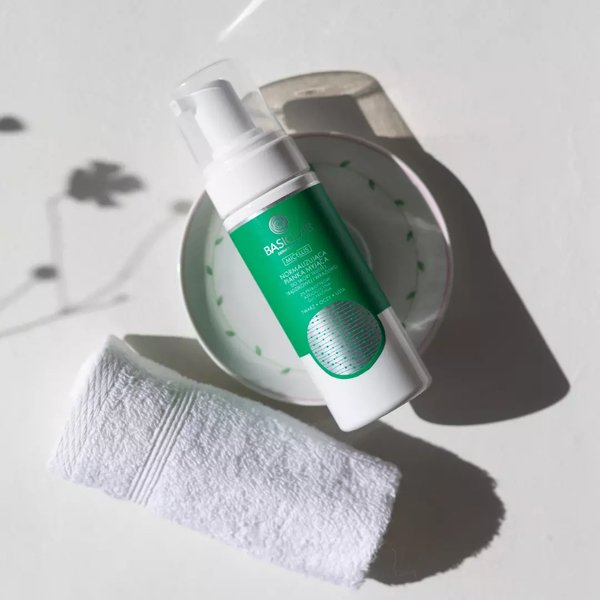BasicLab Micellis Prebiotic Cleansing Foam with Azeloglycine & Glycyrrhizin for Oily, Acne-Prone Skin - 150ml