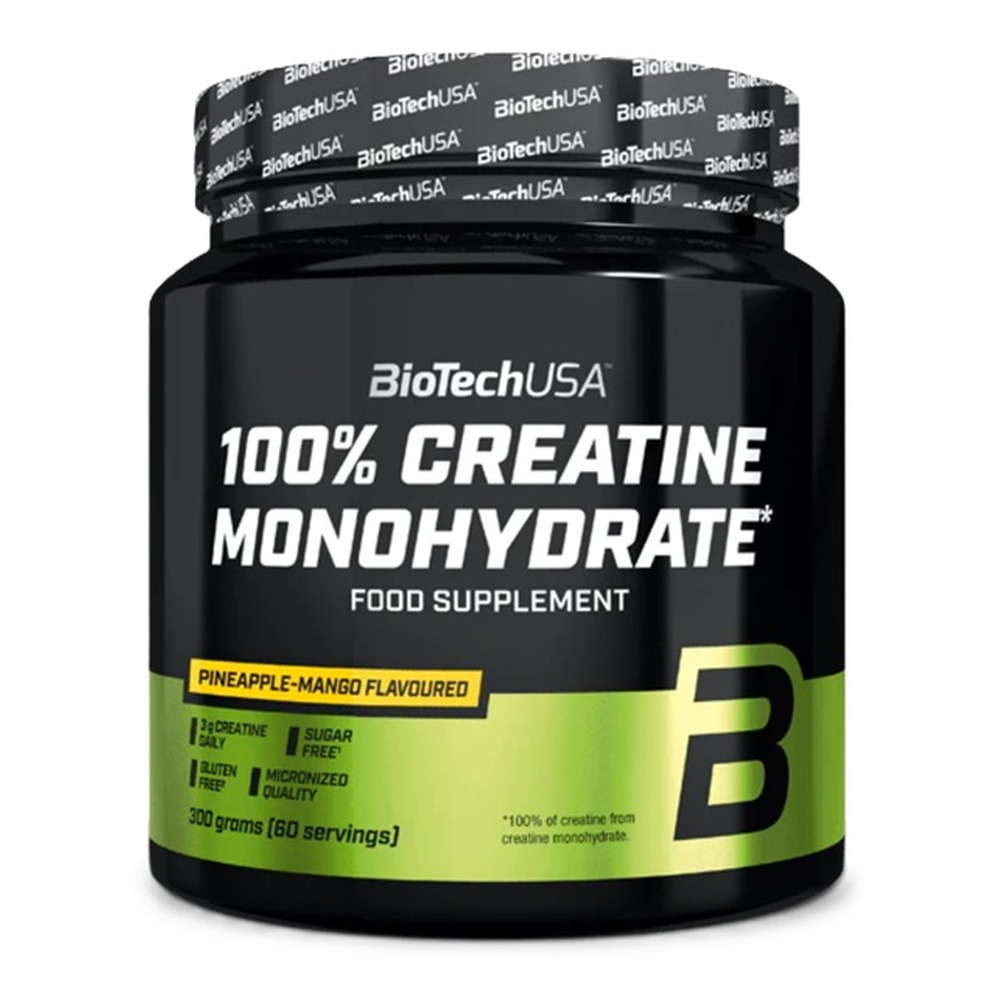 BioTechUSA 100% Creatine Monohydrate, Pineapple-Mango 300g