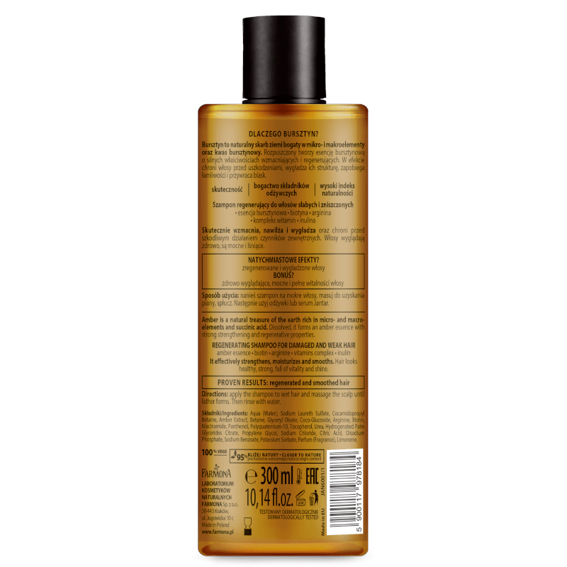 Jantar Regenerating Shampoo with Luxurious Amber Essence