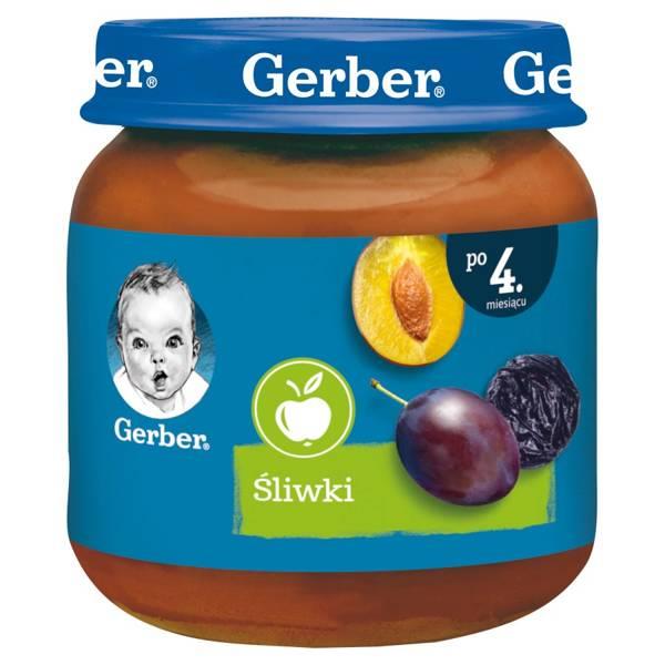 Gerber Deser Suszone Śliwki dla Niemowląt po 4 Miesiącu Produkt Bezglutenowy 125g