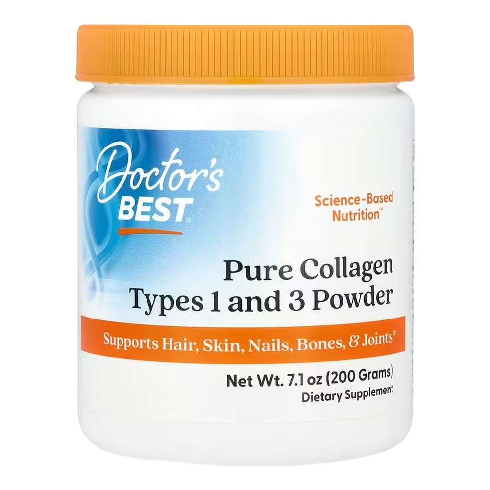 Doctor's Best Czysty kolagen typu I i III w proszku 200g