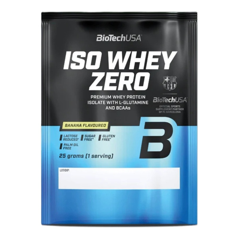 BioTechUSA Iso Whey Zero Izolat Białka Serwatkowego Banan 25g