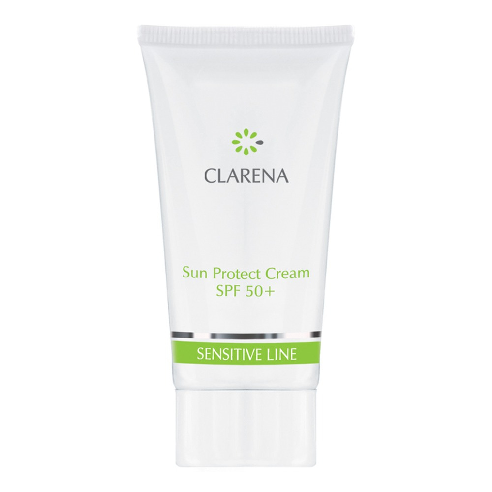 Clarena Sensitive Line Całoroczny Krem do Twarzy z Filtrem SPF50 dla Skóry Wrażliwej i Naczynkowej 30ml
