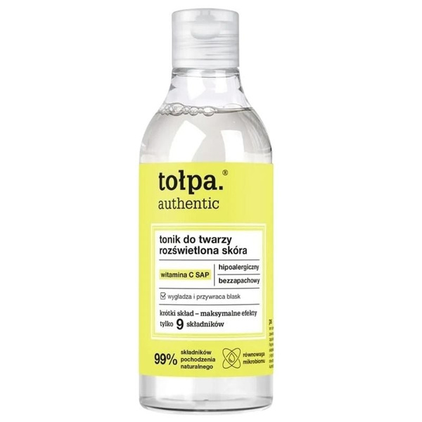 Tolpa Authentic Rozświetlający Tonik do Twarzy 200ml