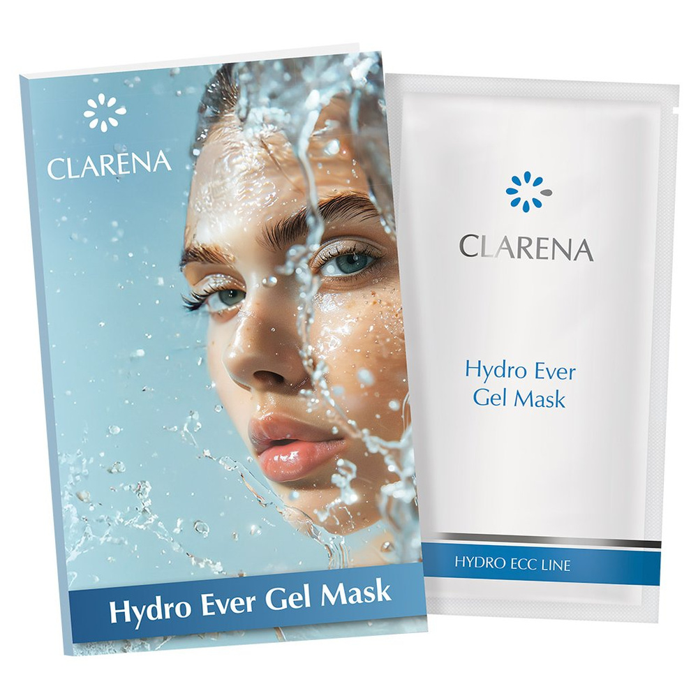 Clarena Hydro ECC Line Intensywnie Nawilżająca Maska Żelowa dla Skóry Suchej i Odwodnionej 5ml